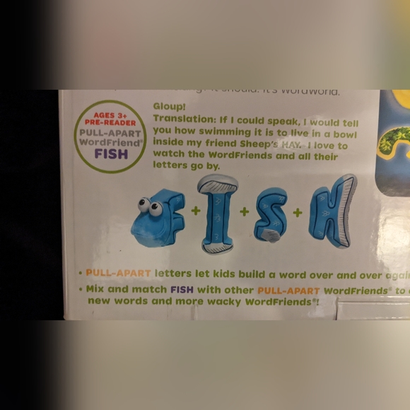 NIB -PBS Kids Word World Pull-Apart WordFriend Magnetic FISH + DVD BRAND NEW! - Picture 4 of 7